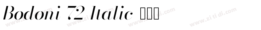 Bodoni 72 Italic字体转换 Bodoni 72 Italic字体转换